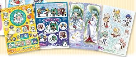 เซ็ตสติ๊กเกอร์เมทัลลิก Snow Miku 2013 (แท้)