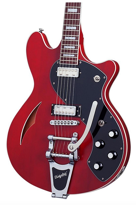 Schecter Guitar Research TSH-1B Semi-Hollow Body Electric Guitar