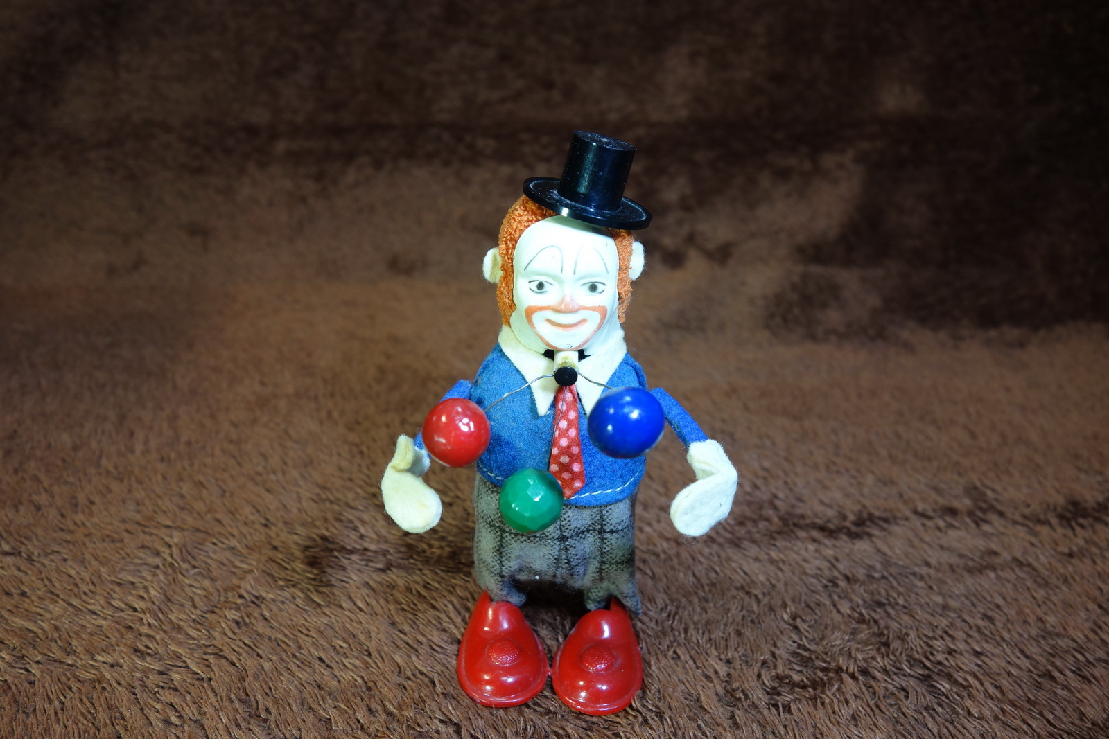50s Schuco Juggling Clown Wind Up Toy