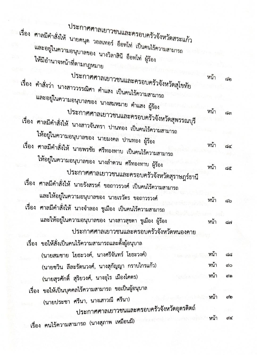 กฎหมายใหม่ 91/65 ประกาศกระทรวงการคลัง ฐานะการเงิน ประกาศกรมอุตสาหกรรมฯ บัตรสิ้นอายุ ประกาศศาลเยาวชนและครอบครัวจังหวัด....