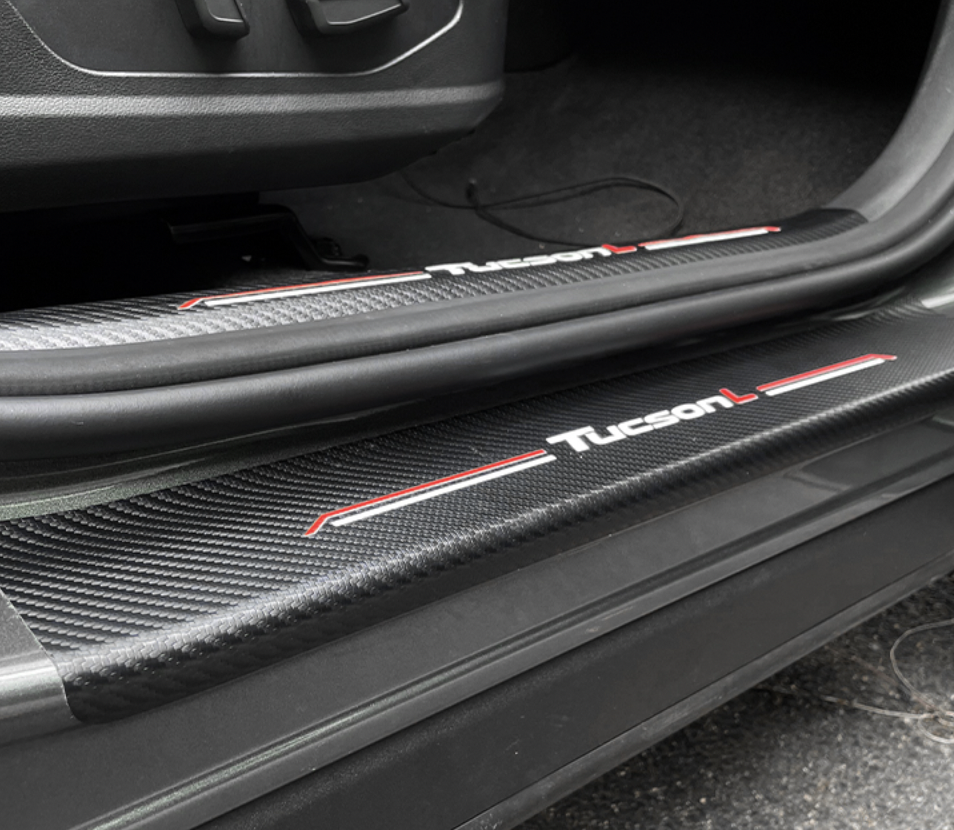 ชายบันได สติกเกอร์ กันรอยชายบันได ชายบันไดรถยนต์ กันน้ำ คุณภาพสูง กันรอยขีดข่วน ติดบัน ติดบันไดรถยนต์ Hyundai CRETA ฮุนได เครต้า