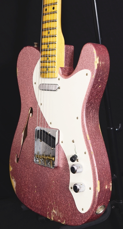 Fender Custom Shop 50s Relic Thinline Telecaster - Champagne Sparkle