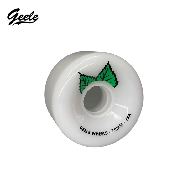 Geele Wheel (4pcs) - ล้อสเก็ตจีลี (4 ชิ้น) (70x45mm.) (สีขาว)