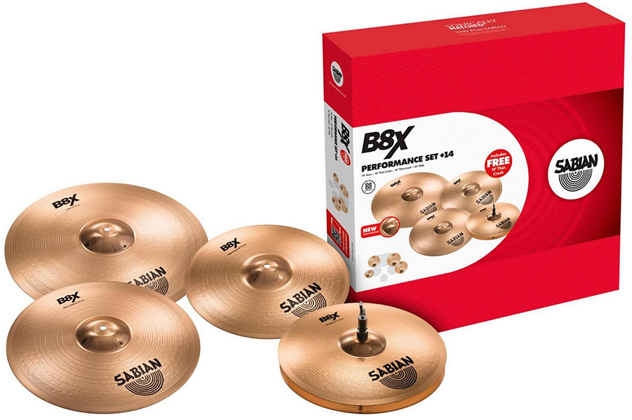 Sabian B8X Promo Performance Set with 14 Thin Crash