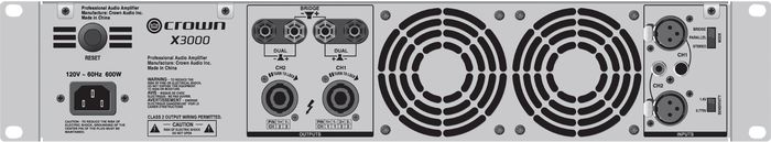 Crown X3000 Stereo 2x750W Power Amp