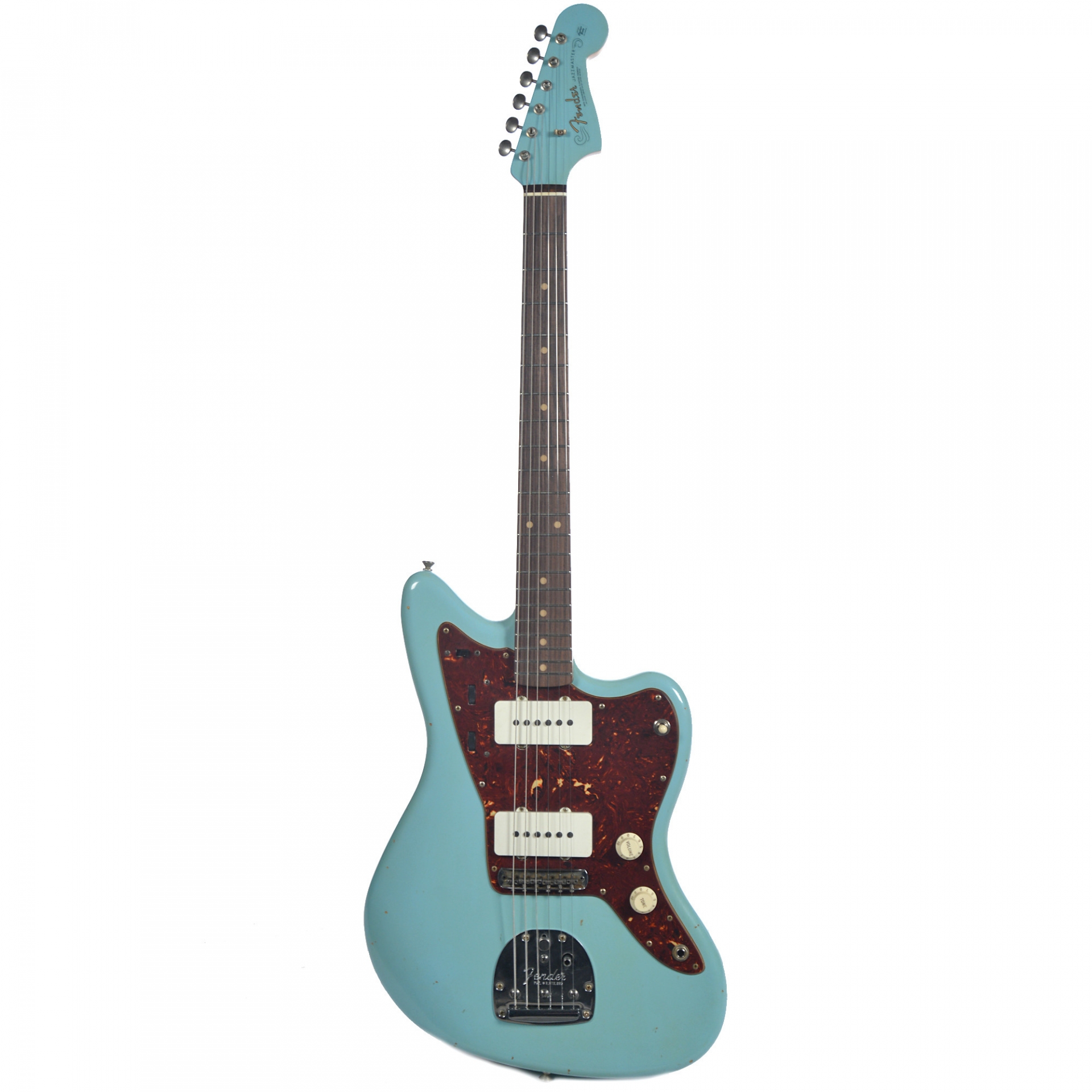 Fender Custom Shop 1962 Jazzmaster Journeyman Relic RW Aged Daphne Blue w/Lollar Pickups & Painted Headcap No.R88869