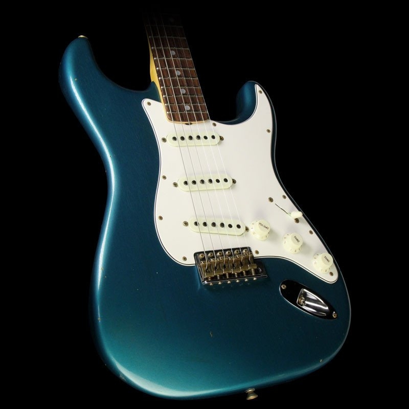 Fender Custom Shop 2017 Time Machine Series 69 Stratocaster Journeyman Relic Electric Guitar - Aged Ocean Turquoise
