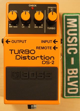 Boss DS-2 Turbo Distortion Pedal with Remote Jack