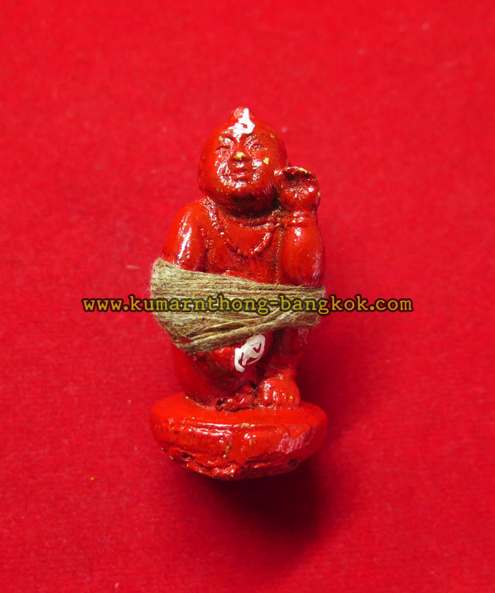 กุมารทองแดง แรงฤทธิ์ หลวงพ่อสาย วัดนามวิจิตร (ตะเคียนราม) จ.ศรีษะเกษ เนื้อดินอาถรรพ์ ขนาดสูง 5ซม. รุ่น กวาดทรัพย์มหาเฮง