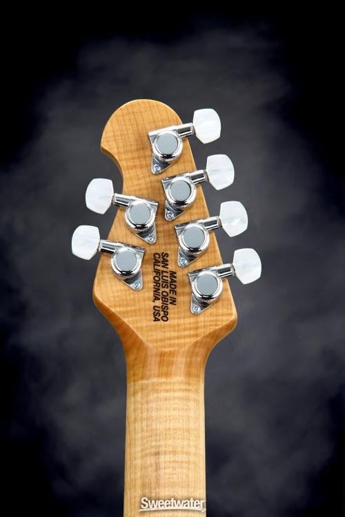 Ernie Ball Music Man Luke III BFR, HSS, Quilt Maple Top - Vintage Tobacco Burst