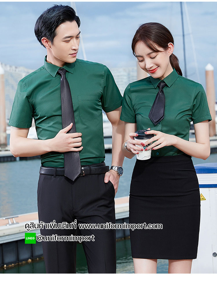 เสื้อเชิ๊ตชายหญิงแขนสั้น