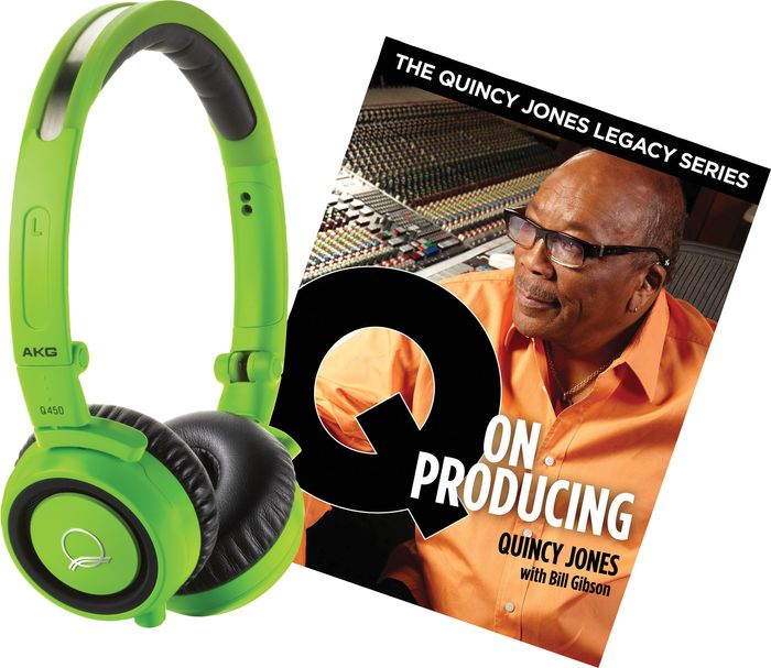 AKG Quincy Jones Q460 Headphones with Q on Producing Book