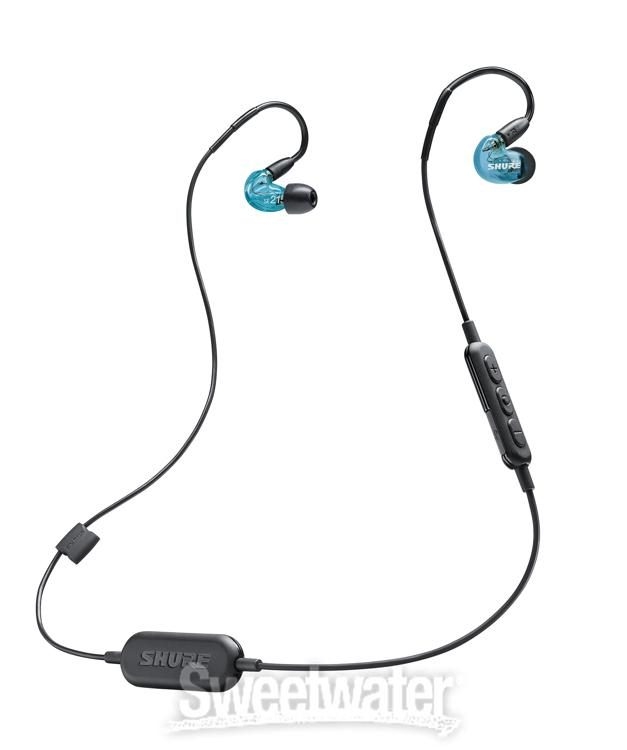 Shure SE215 Wireless Sound Isolating Earphones w/ Bluetooth Adapter - Special Edition Blue