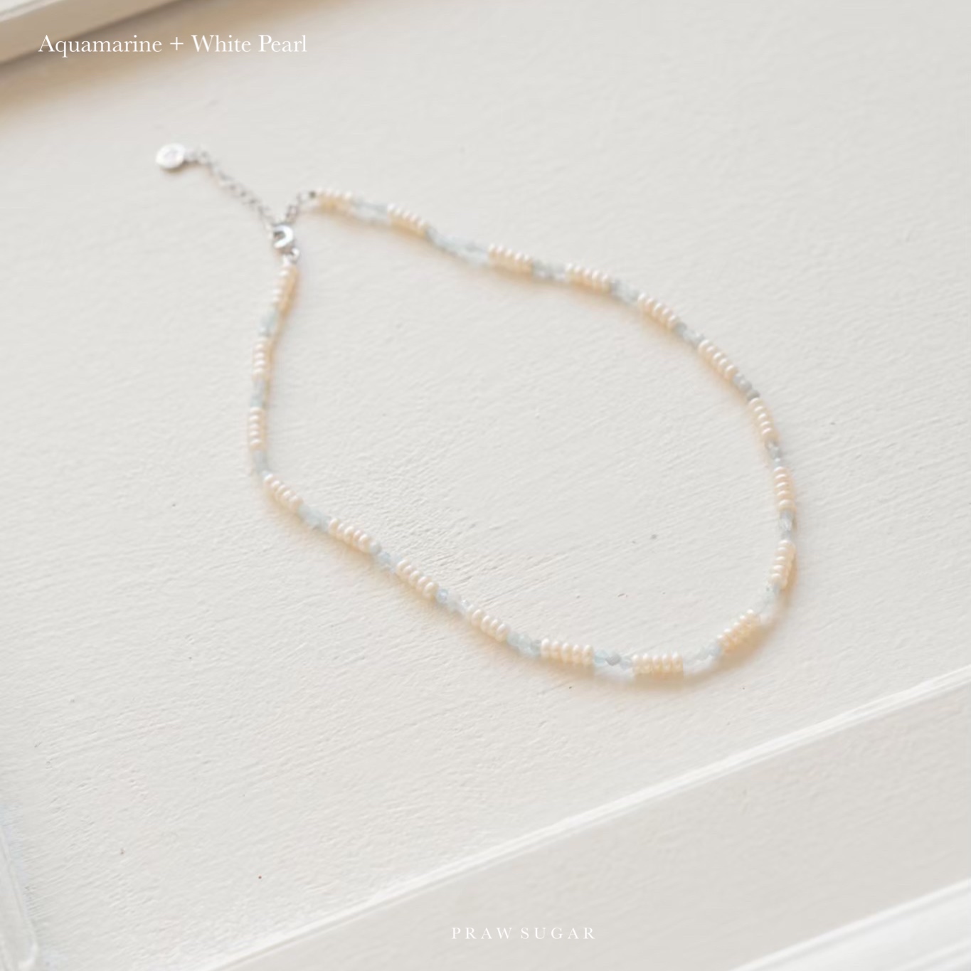 Stone and Fresh Water Pearl Necklace - สร้อยคอหินแท้และมุกแท้ (มุกน้ำจืด)
