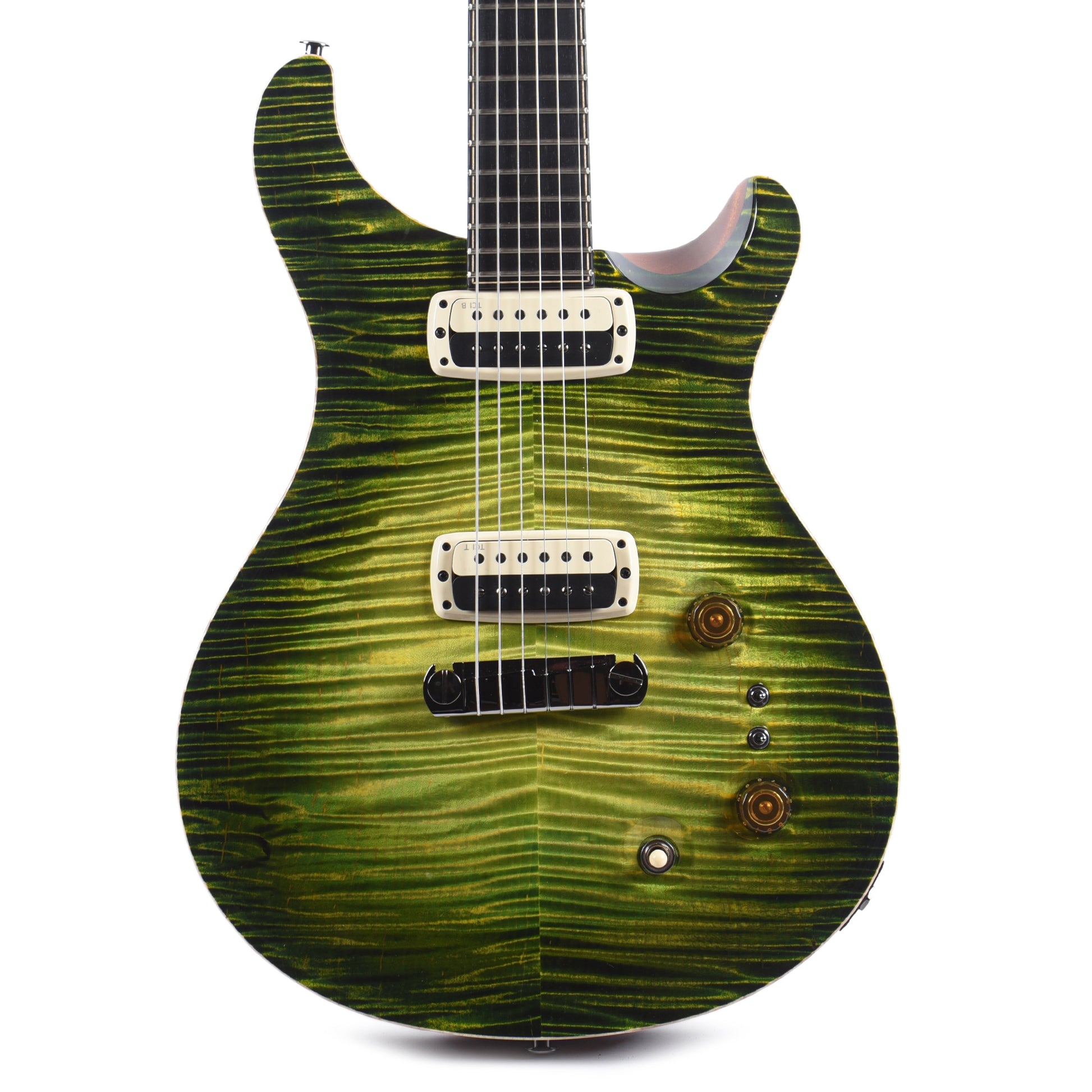 PRS Private Stock Paul's Guitar Curly Maple/African Mahogany Rainforest Glow w/Stained Neck/Fingerboard & Birds of a Feather Inlay