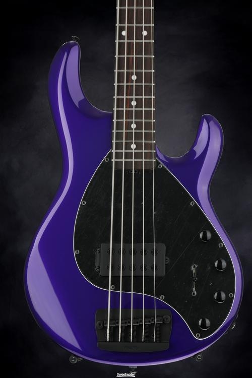 Ernie Ball Music Man Stingray 5 H - Firemist Purple with Matching Headstock, Rosewood Fingerboard