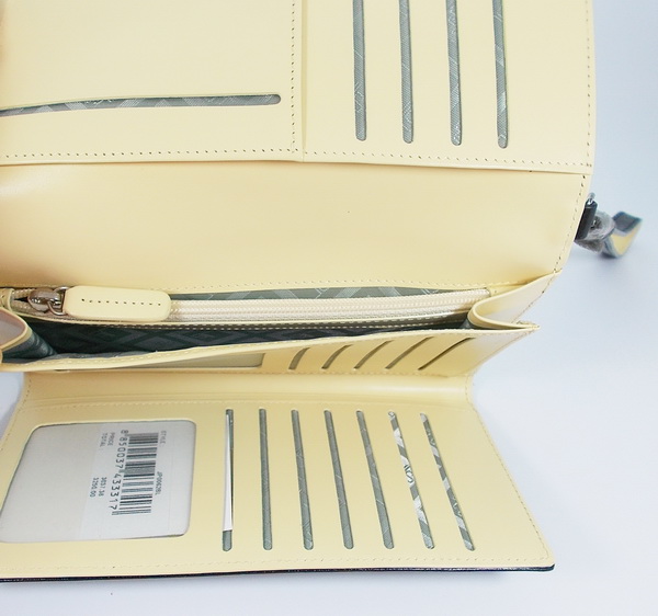 กระเป๋าสตางค์ JEAN-LOUIS SCHERRER ดำ-ครีมไข่ไก่ ใหม่ แท้