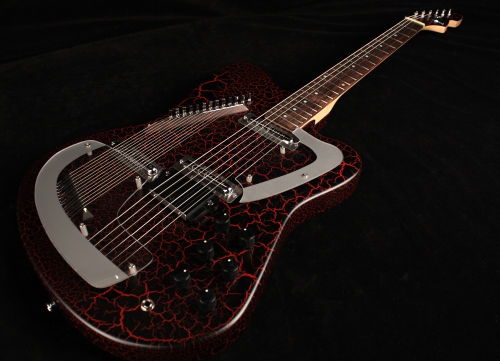 Italia Modena Sitar - Crackle Red