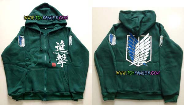 เสื้อฮูดกันหนาว Attack on Titan หน่วยสำรวจ 14 (XL)