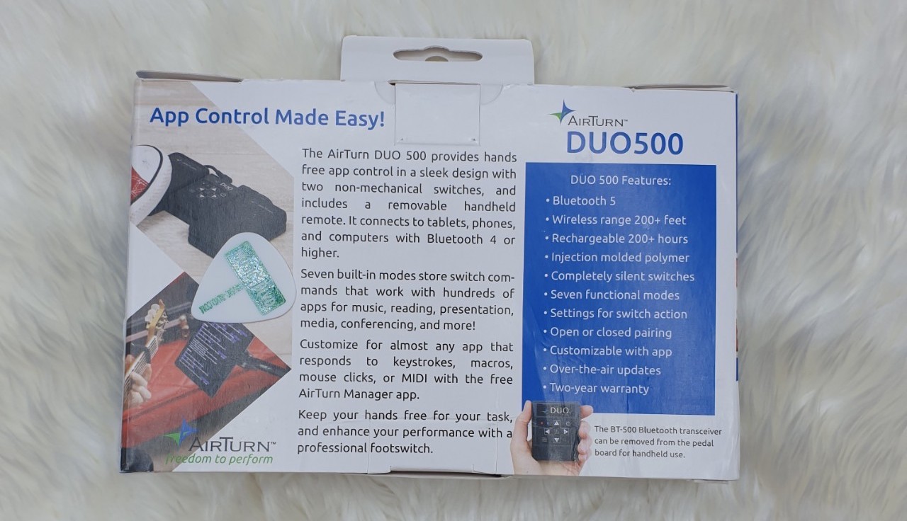 AirTurn Duo 500 Bluetooth Pedal Controller
