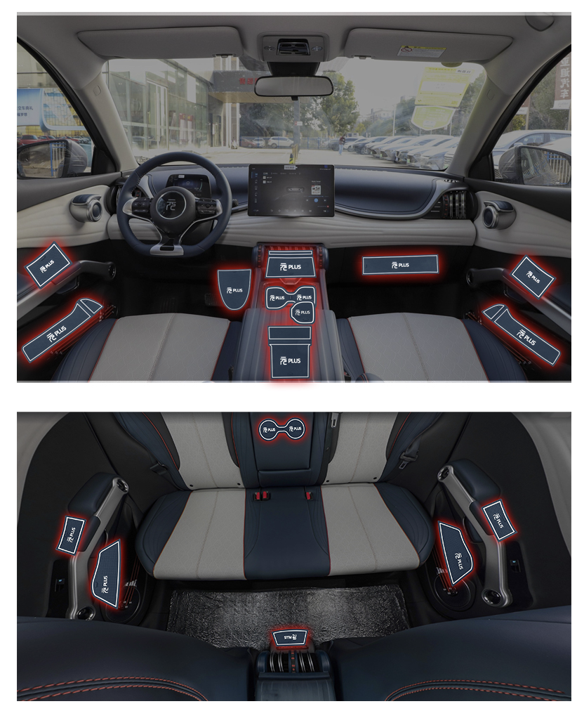 ชุดยางรองหลุม Slot pad สำหรับรถยนต์ไฟฟ้า BYD Atto 3 บีวายดี อัตโต 3