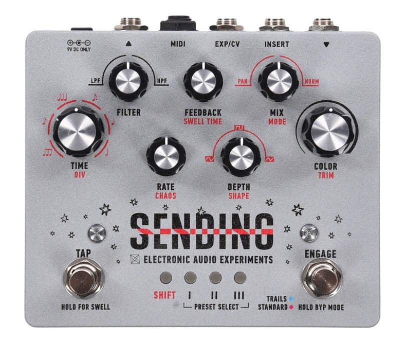 Electronic Audio Experiments Sending V2 Delay Pedal