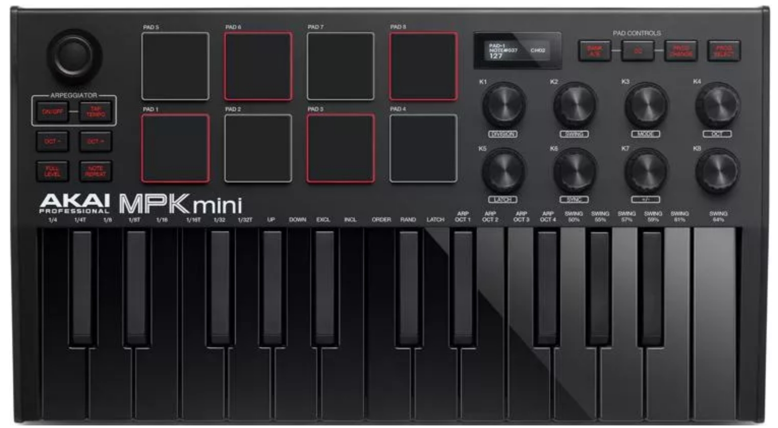 Akai Professional MPK Mini MK III Limited Edition Black on Black 25-key Keyboard Controller