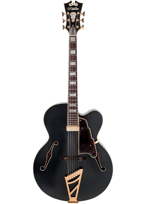D Angelico EXL-1 Deluxe Edition Hollowbody Electric Guitar - Midnight Matte