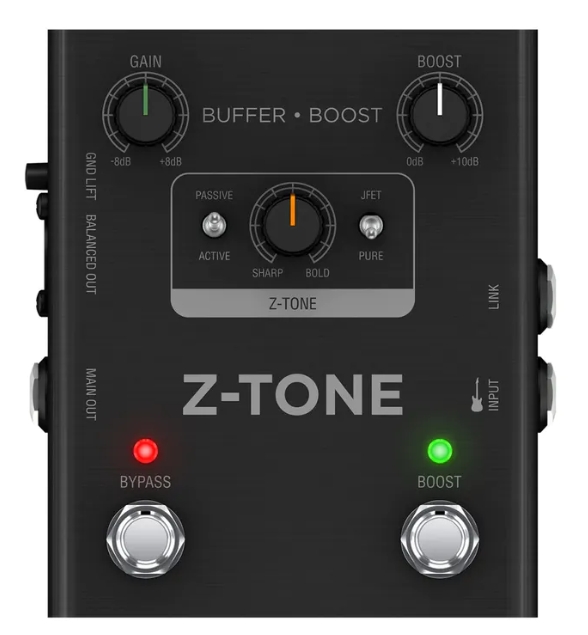 IK Multimedia Z-TONE Buffer Boost Preamp & DI Pedal