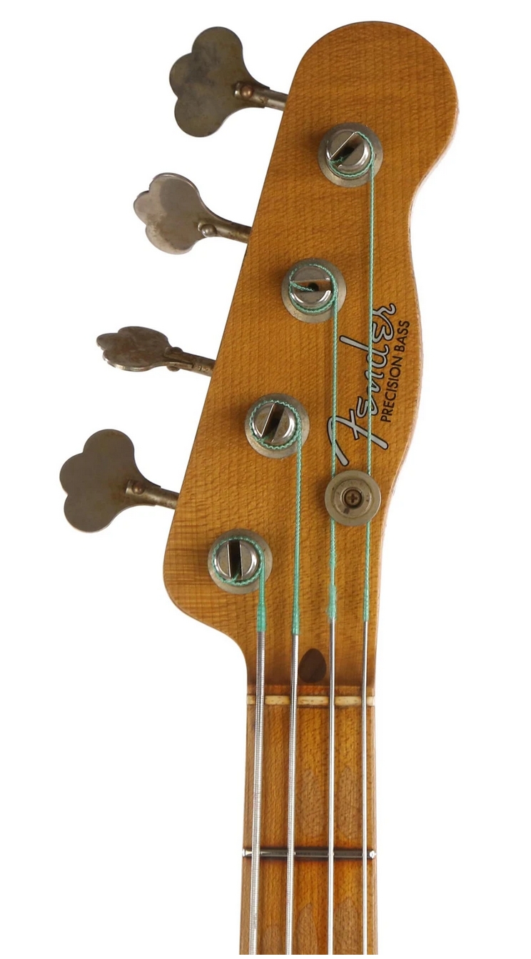Fender Custom Shop 1955 Roasted Precision Bass Heavy Relic Electric Bass Sonic Blue