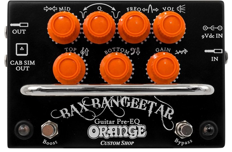 Orange Amplifiers Bax Bangeetar Pre-EQ Guitar Effects Pedal