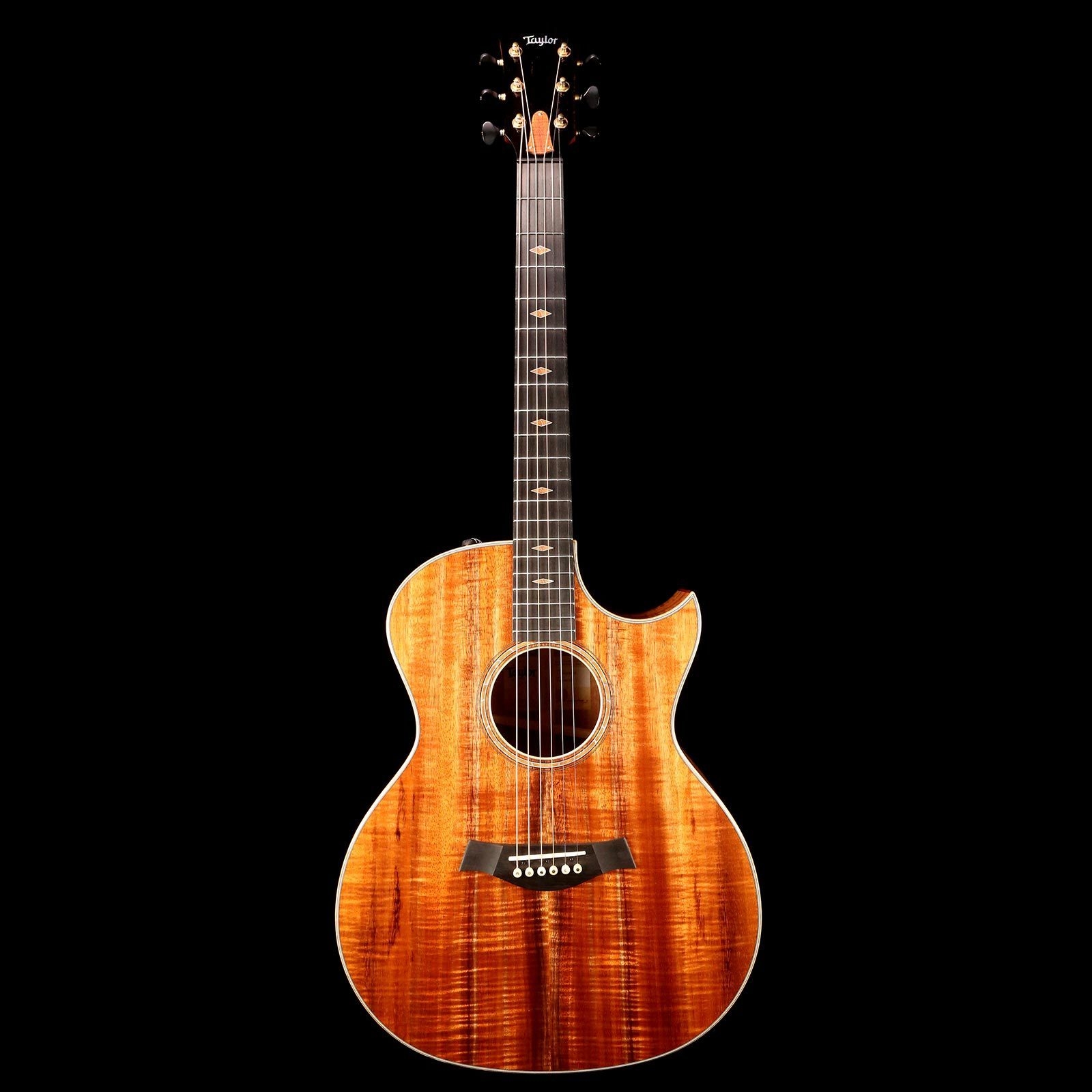 Taylor Custom Shop Grand Auditorium Florentine Cutaway Hawaiian Koa - Natural