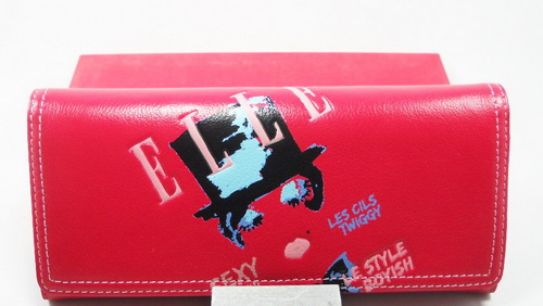 กระเป๋าสตางค์ ELLE แดง ใหม่ แท้