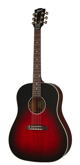 Gibson Slash J-45 Acoustic Electric Vermillion Burst , November Burst