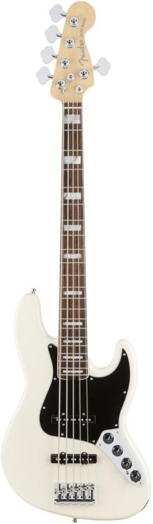 Fender American Elite Jazz Bass V - Olympic White