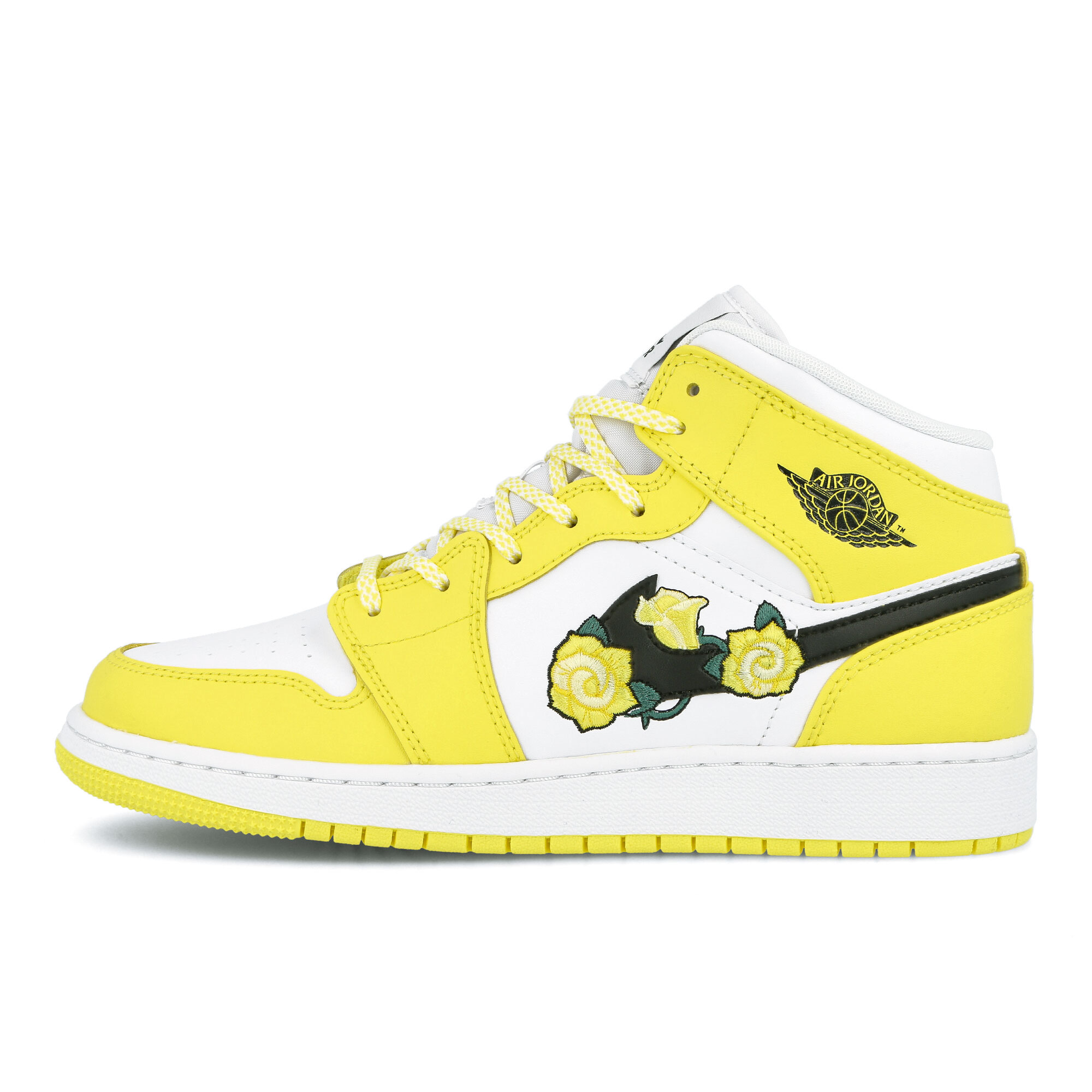 Nike Air Jordan 1 Mid Dynamic Yellow Floral
