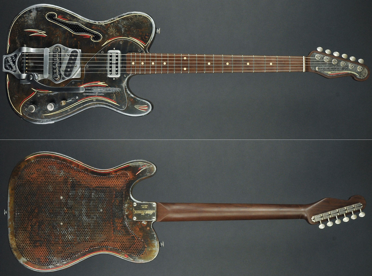 James Trussart Deluxe SteelCaster - Rust O Matic Pinstripe - B16 Bigsby