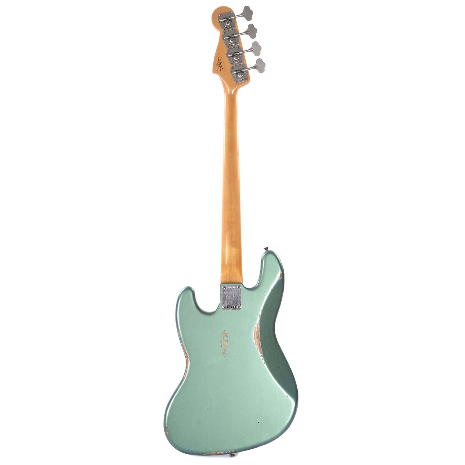 Fender Custom Shop 1960 Jazz Bass CME Spec Relic Super Aged/Faded Sherwood Green w/Painted Headcap