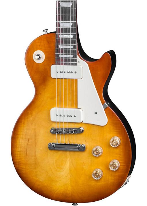 Gibson 2016 Les Paul 60s Tribute HP Dark Back Electric Guitar - Satin Honey Burst