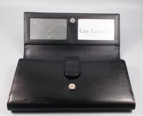 กระเป่าสตางค์ Guy Laroche ดำ ล็อค 2 ชั้น ใหม่ แท้