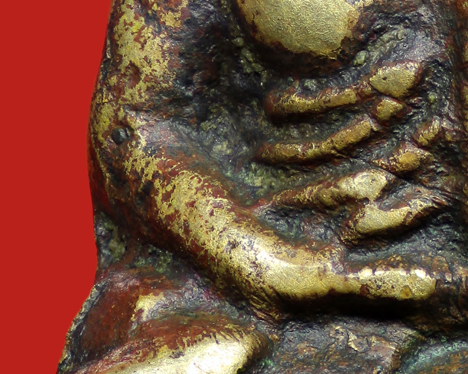 รูปหล่อหลวงพ่อเงิน วัดบางคลาน พิมพ์สี่ชาย จีวรคว่ำ (โชว์พระ)