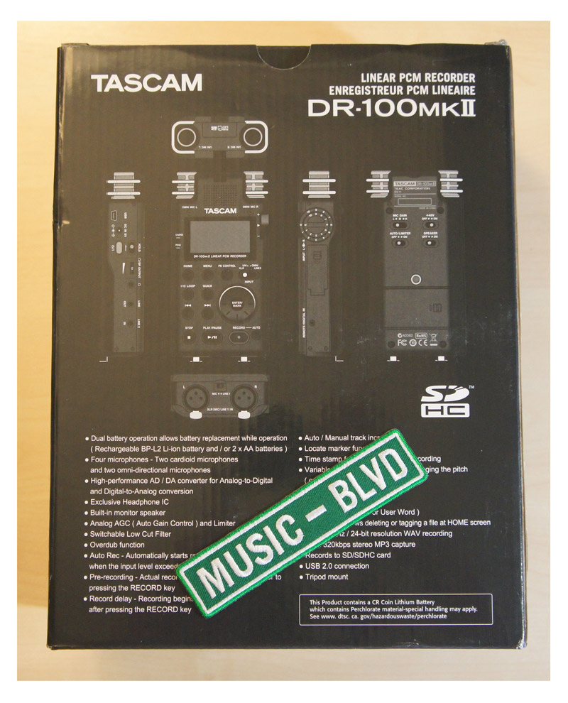 TASCAM DR-100 MKII Portable Digital Recorder
