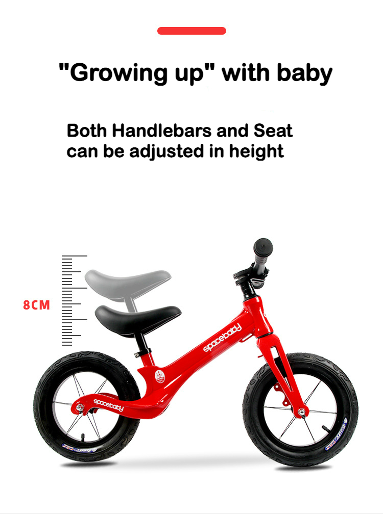 [หมด] รถเด็กขาไถ บาลานซ์ไบค์ ตัวถังอลูมิเนียม Spacebaby Balance Bike มีสีให้เลือกจุกๆถึง 7 สี