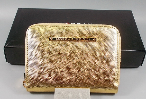 กระเป๋าสตางค์ MORGAN DE TOI ทอง ใหม่ แท้