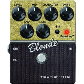 Tech 21 SansAmp Character Series Blonde V2 Distortion Guitar Effects Pedal