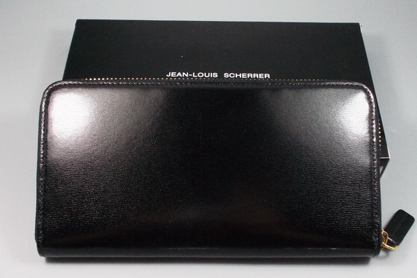 กระเป๋าสตางค์ JEAN-LOUIS SCHERRER ดำ-เบจ ใหม่ แท้
