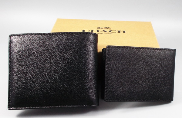 กระเป๋าสตางค์ COACH - NEW YORK ดำ ใหม่ แท้