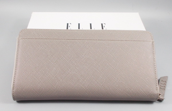 กระเป๋าสตางค์ ELLE เทา ใหม่ แท้ ส่งฟรี ลทบ.