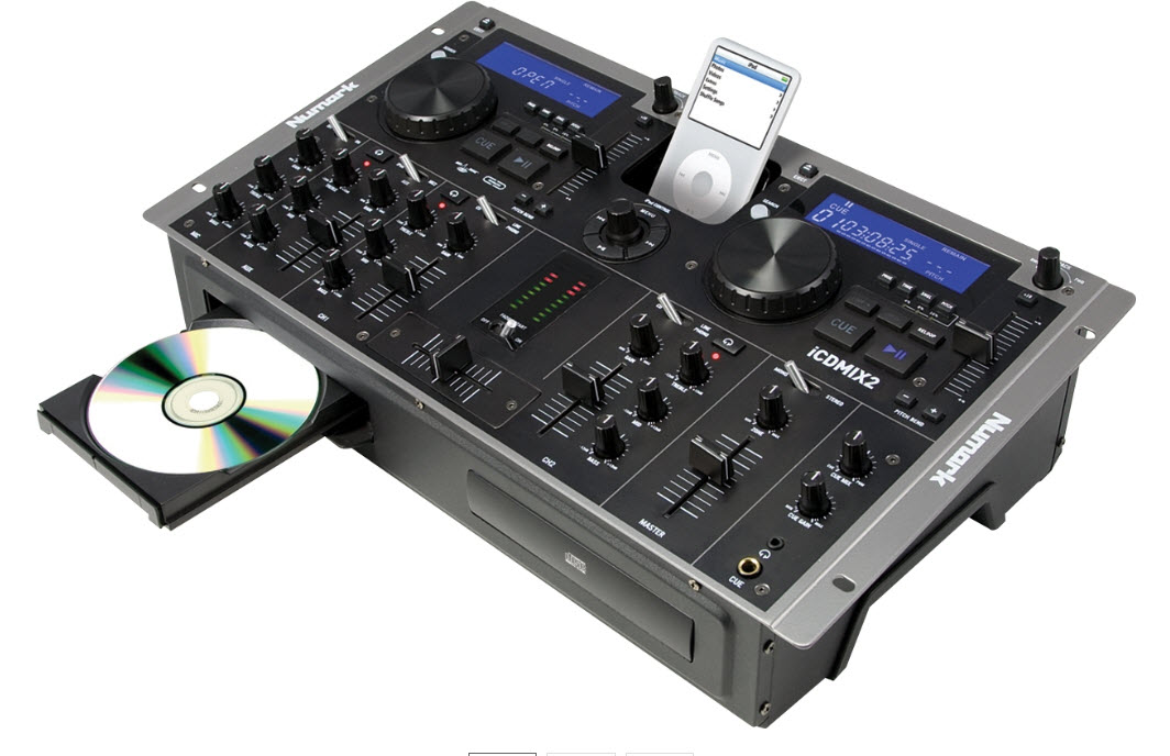 Numark iCDMIX 2 Dual CD Performance System with Universal Dock for iPod