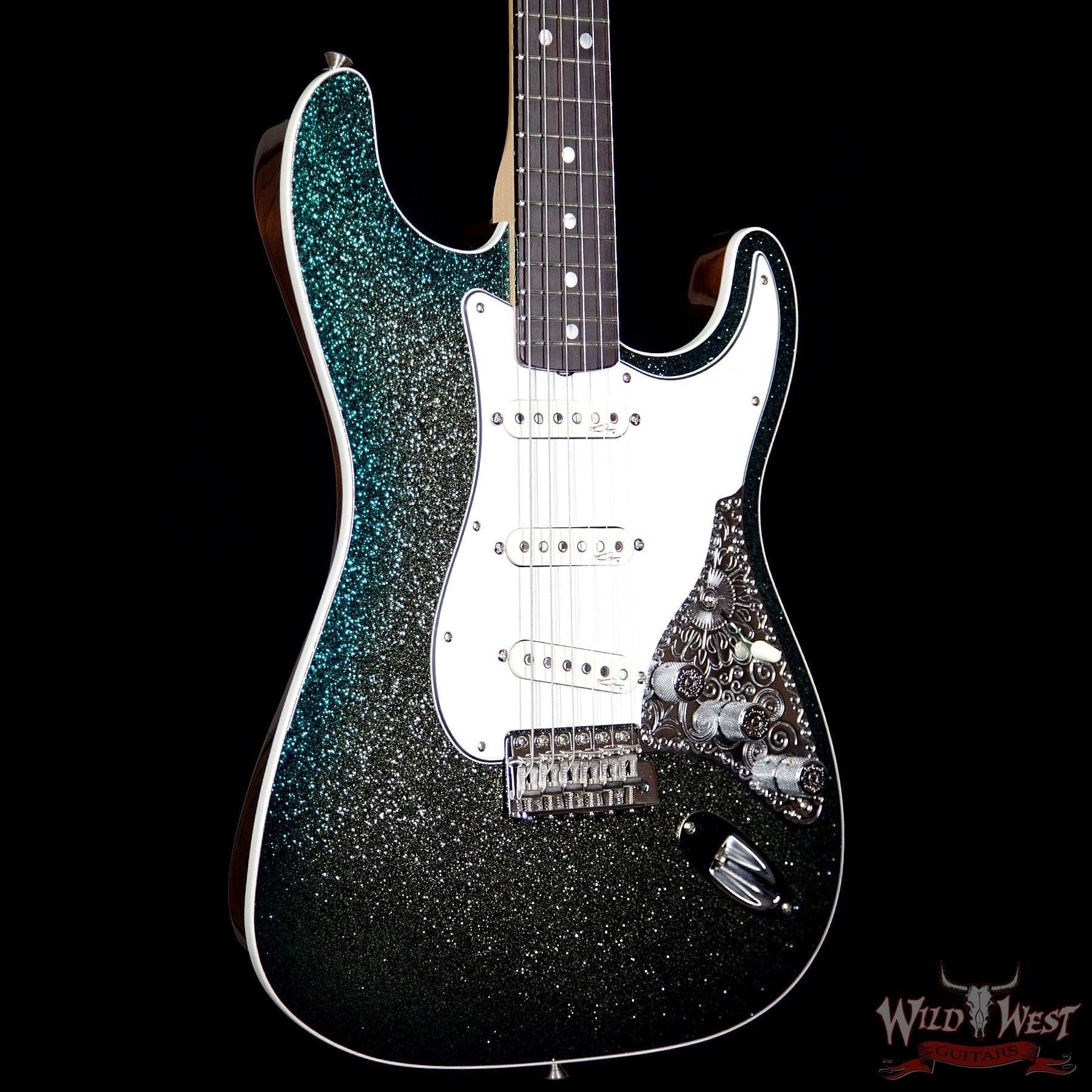 Fender Custom Shop Mark Kendrick Founders Design Stratocaster - Golden Teal Sparkle Burst
